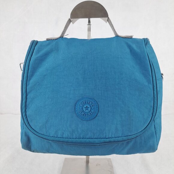 KIPLING Kichirou Lunch Bag Blue 100% Polyamide - Gently Used-Authentic-Buy Now - Picture 1 of 15
